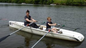 Deux pratiquants sur la Vilaine à Rennes