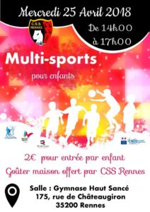Multisport 25 avril à Rennes
